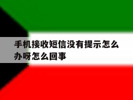 手机接收短信没有提示怎么办呀怎么回事