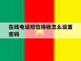 在线电话短信接收怎么设置密码
