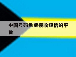 中国号码免费接收短信的平台