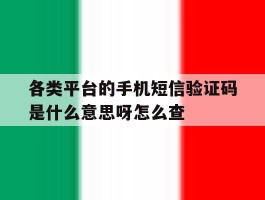 包含各类平台的手机短信验证码是什么意思呀怎么查的词条